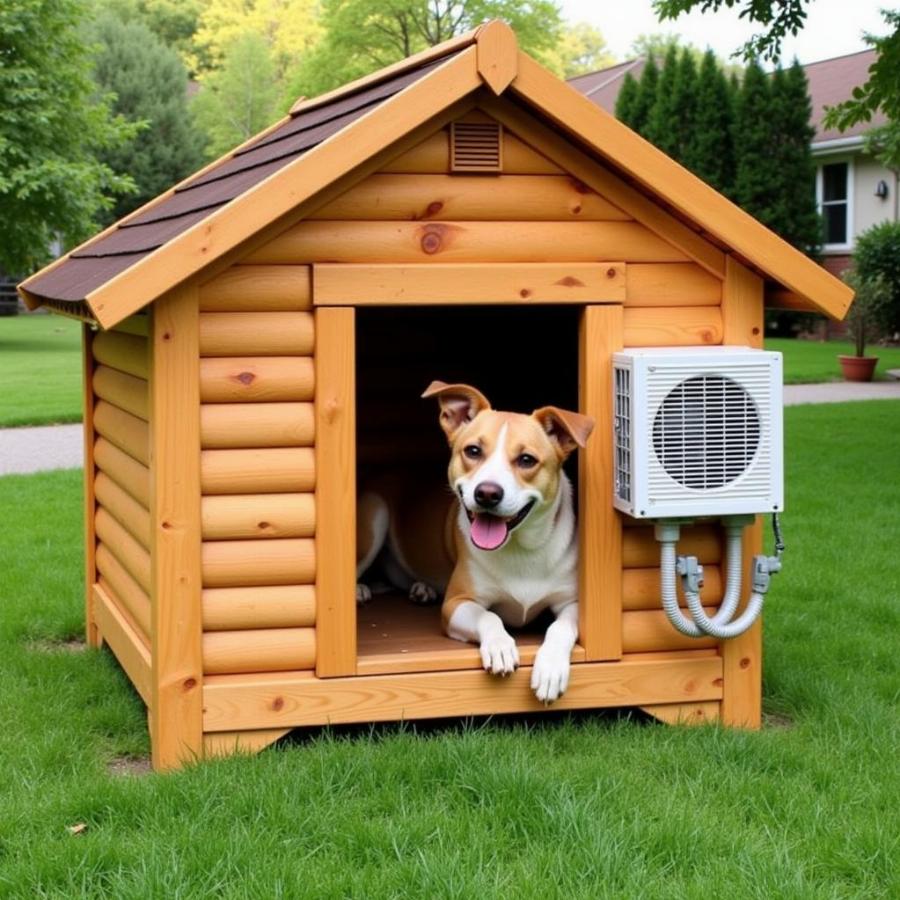 Dog House with AC Outdoor