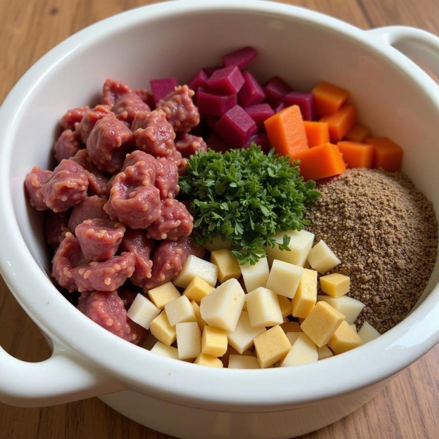 Albright's Raw Dog Food Ingredients