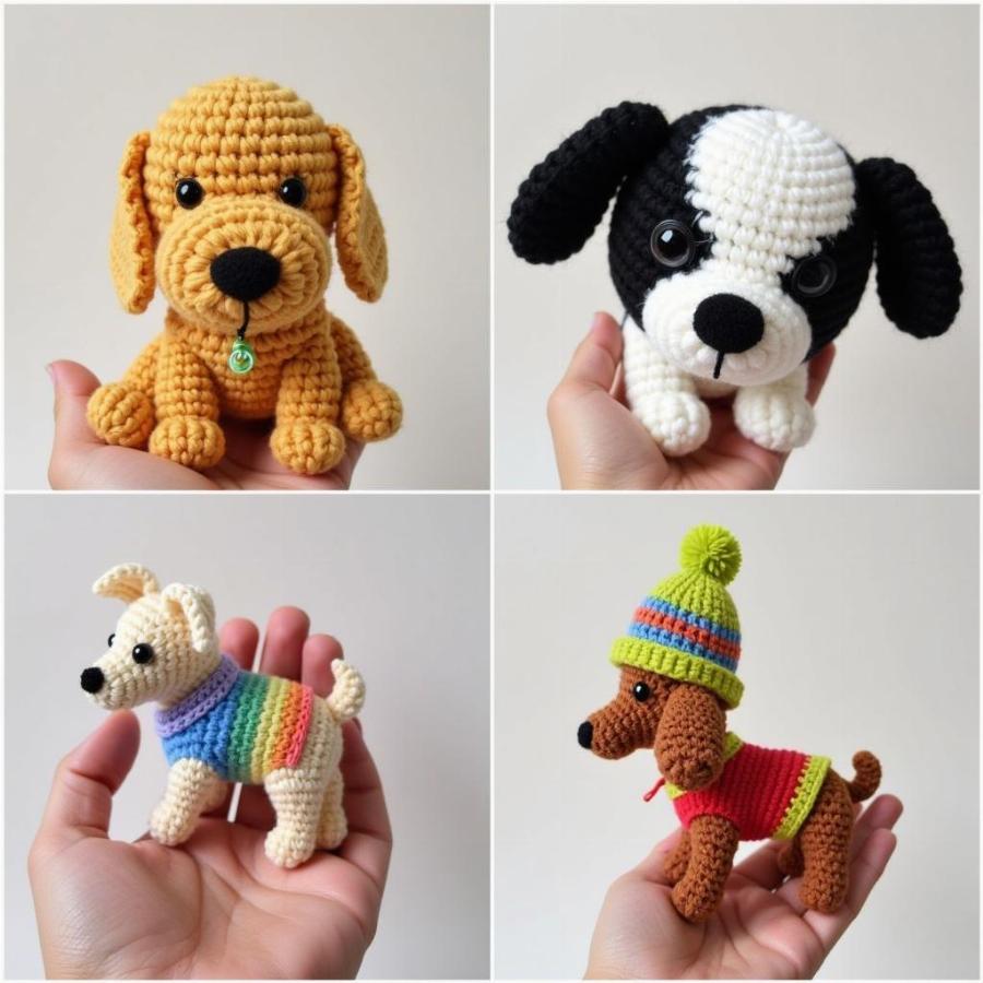 Delightful Amigurumi Dog Variations