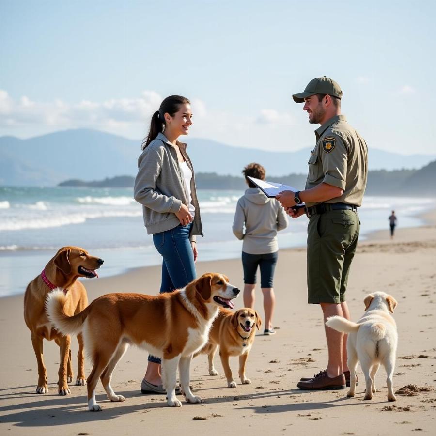 Dog License Check at Asbury Park