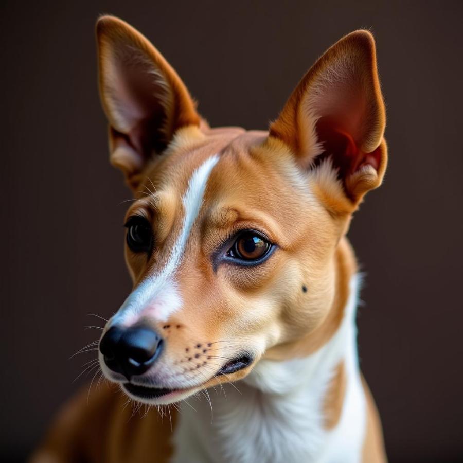 Close-up of a Basenji dog