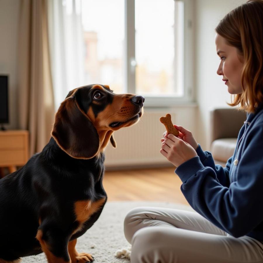 training-a-basset-hound-weiner-dog-mix