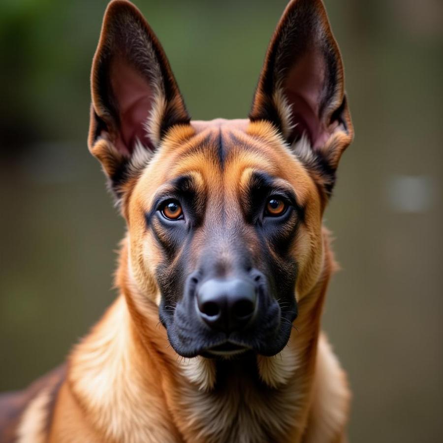 Belgian Malinois dog breed portrait