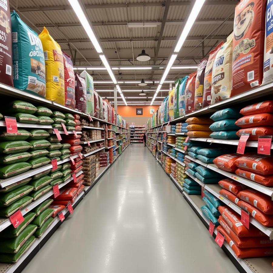 Dog food aisle at BJs Wholesale Club