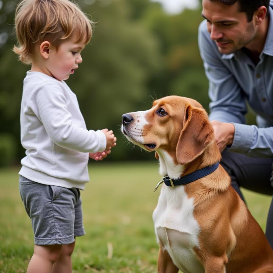 Teaching Kids How to Greet Dogs Safely