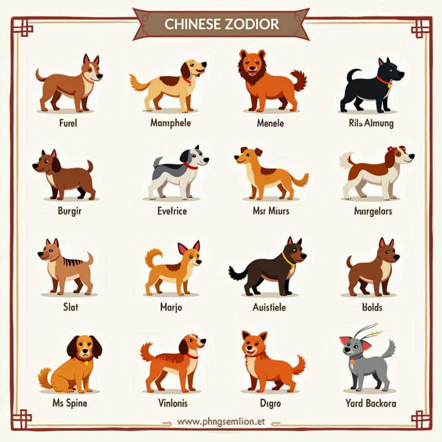 Chinese Zodiac Chart for Dogs