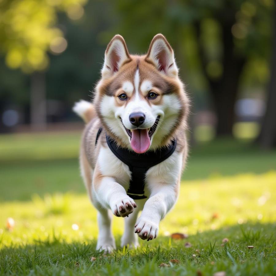 Chow Chow Husky Mix Playing