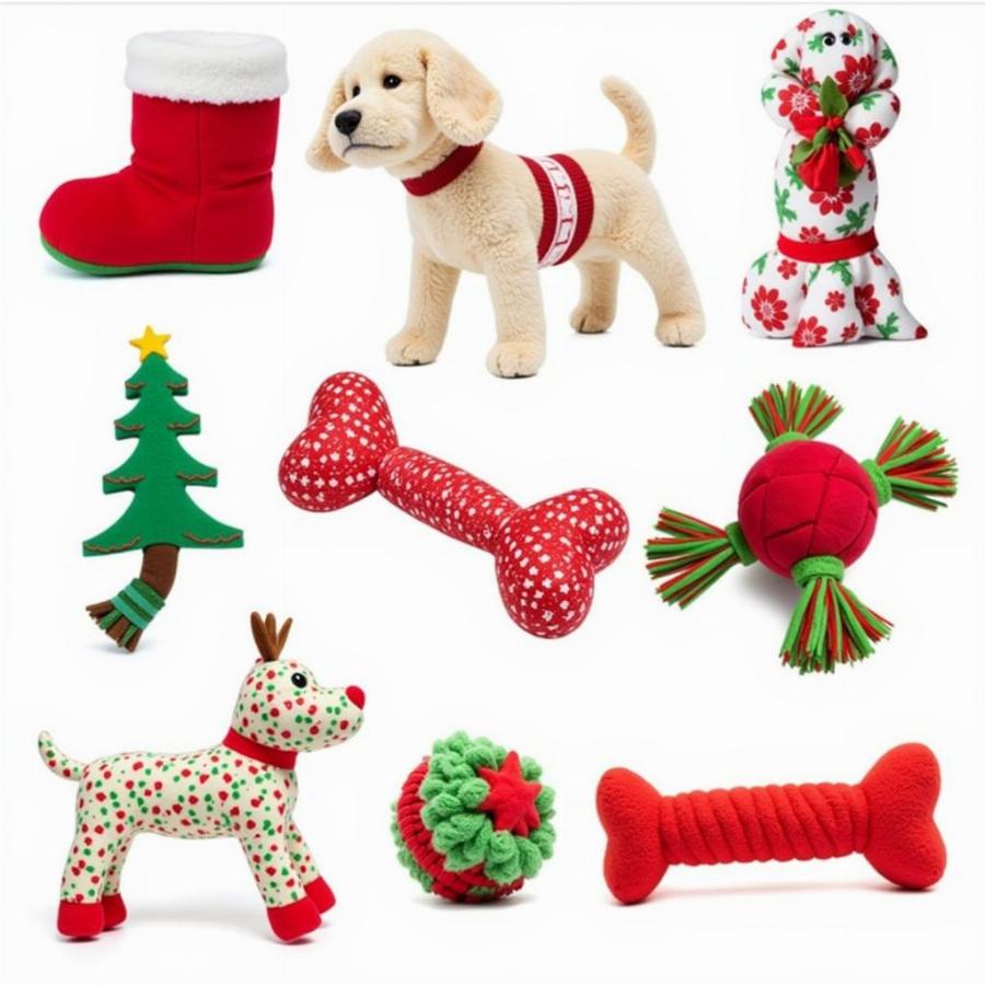 Christmas Dog Toys Variety