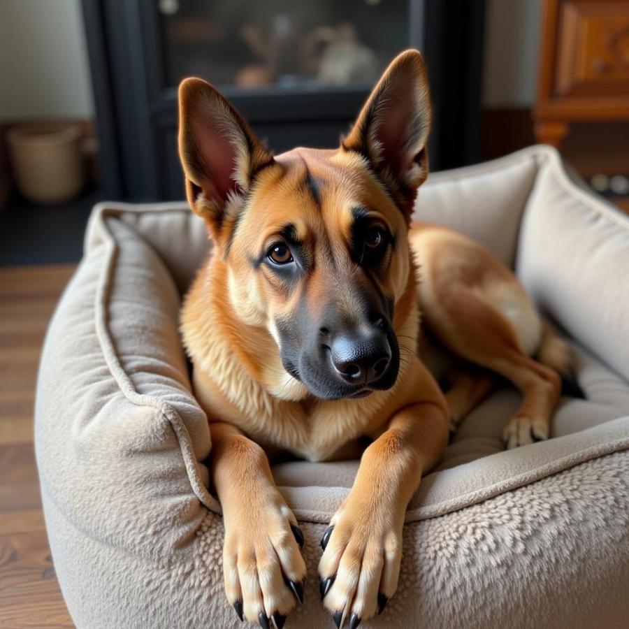 Chunk, Chelsea Handler's Dog, Relaxing at Home