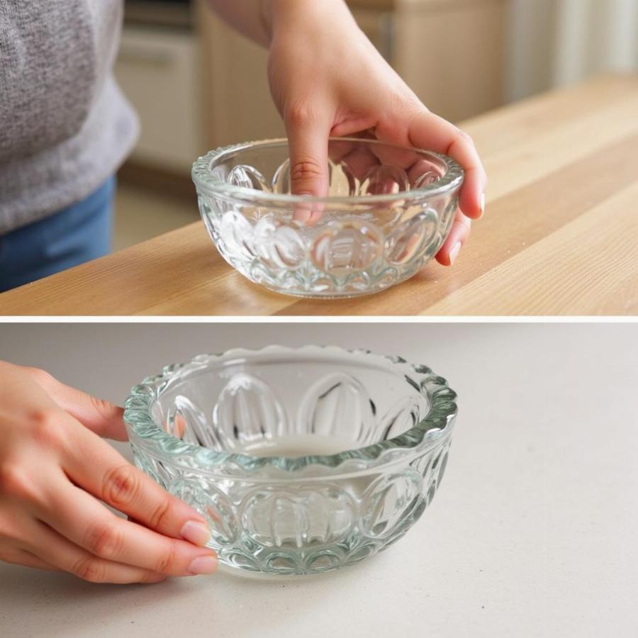 Cleaning a Tiffany Style Dog Bowl