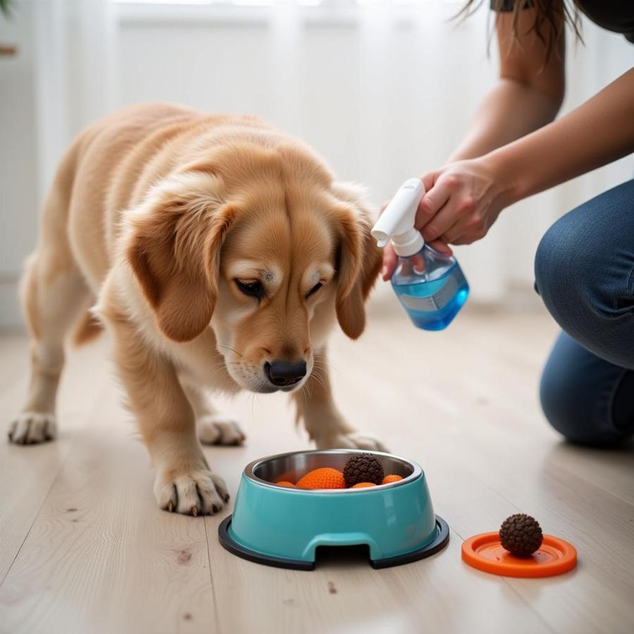 Cleaning Pet Bowls and Toys