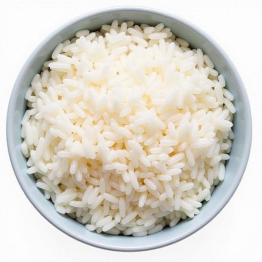 Bowl of Cooked White Rice