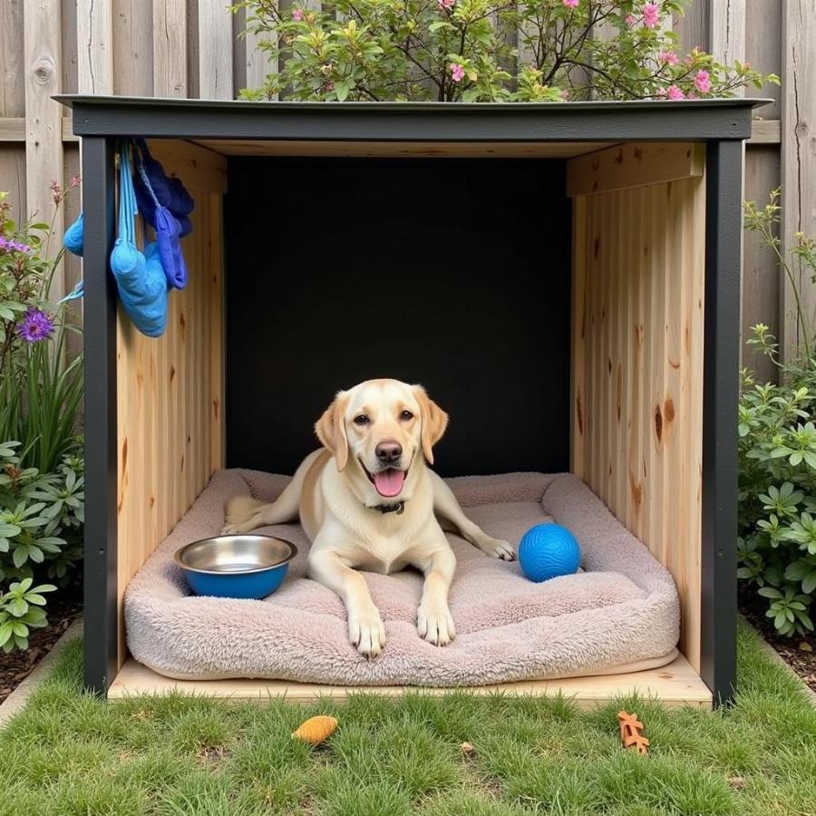 Cozy Dog Kennel Setup