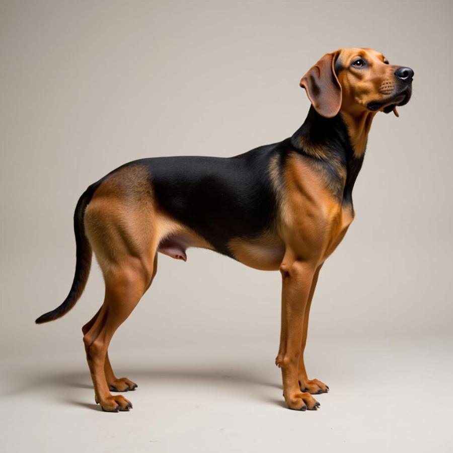 Cretan Hound Dog Standing Profile