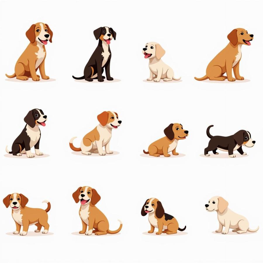 Cute Puppy Clip Art Styles