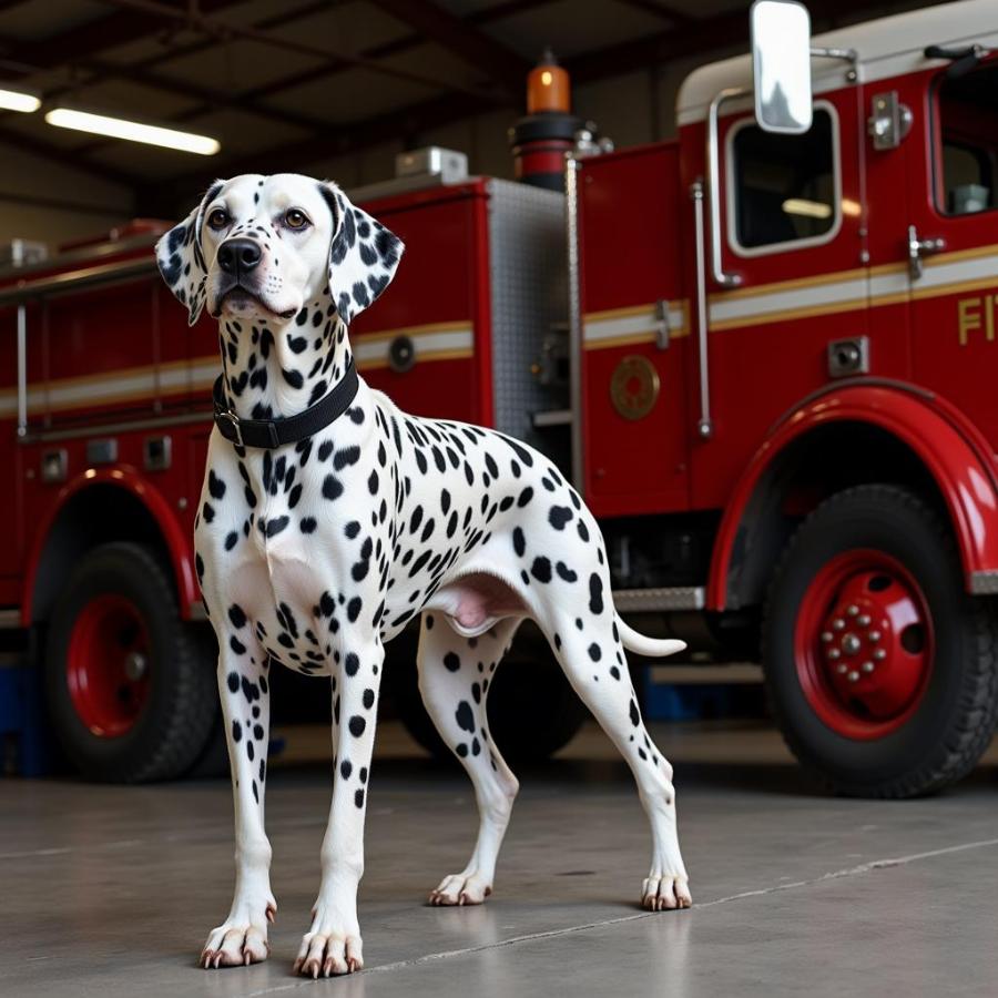 Dalmatian Firehouse Dog