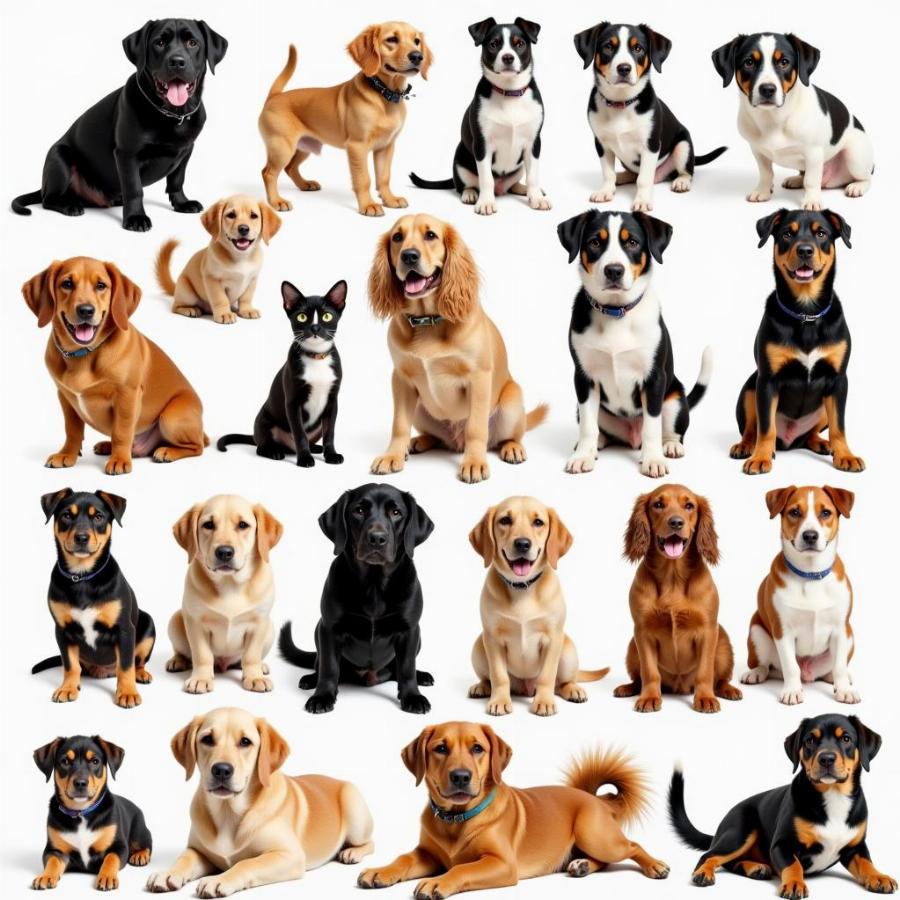 Variety of Dog and Cat Breeds