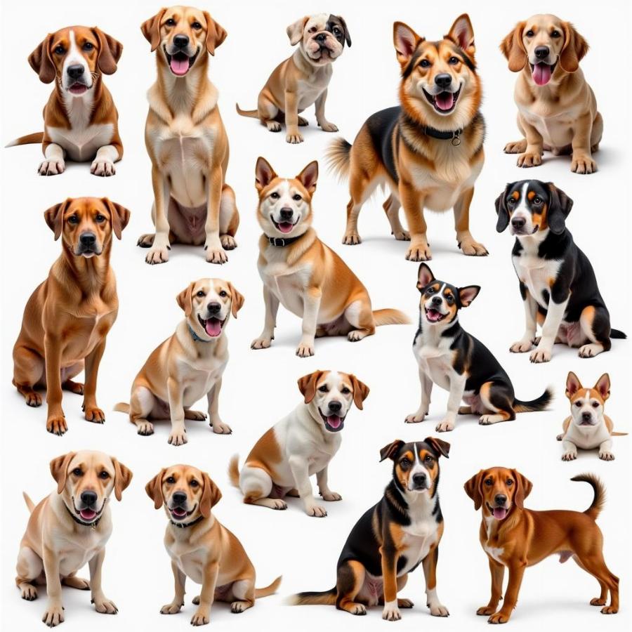 Variety of Dog Breeds