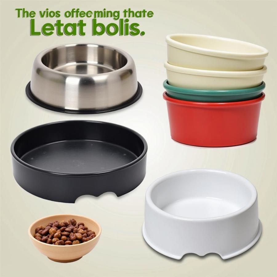 Slow feed bowls made of various materials like ceramic and stainless steel