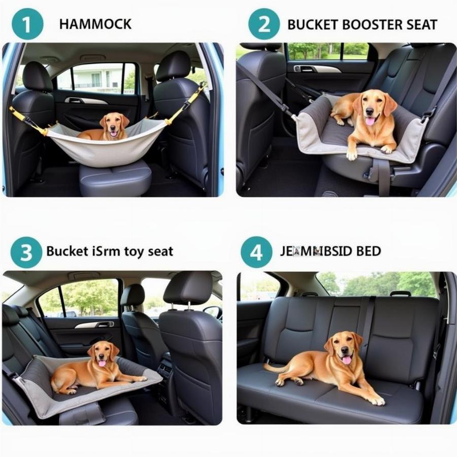 Car Back Seat Dog Beds: Hammock, Booster, Bench