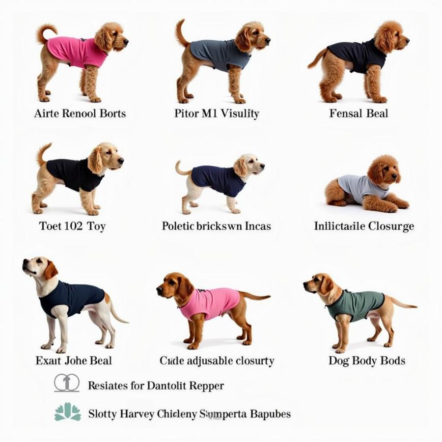 Different Types of Dog Post-Surgery Onesies