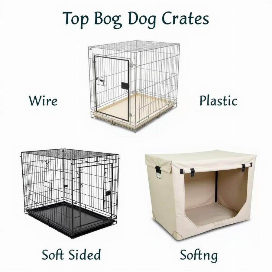 Types of Dog Crates: Wire, Plastic, Soft-sided