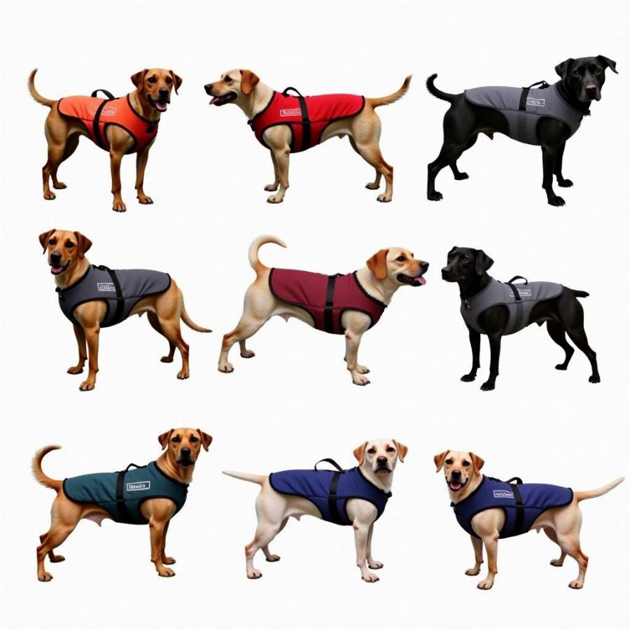 Various Weighted Vests for Dogs