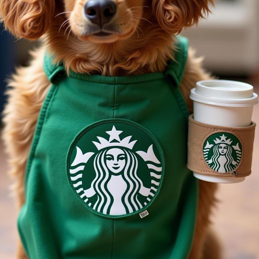 DIY Starbucks Dog Costume