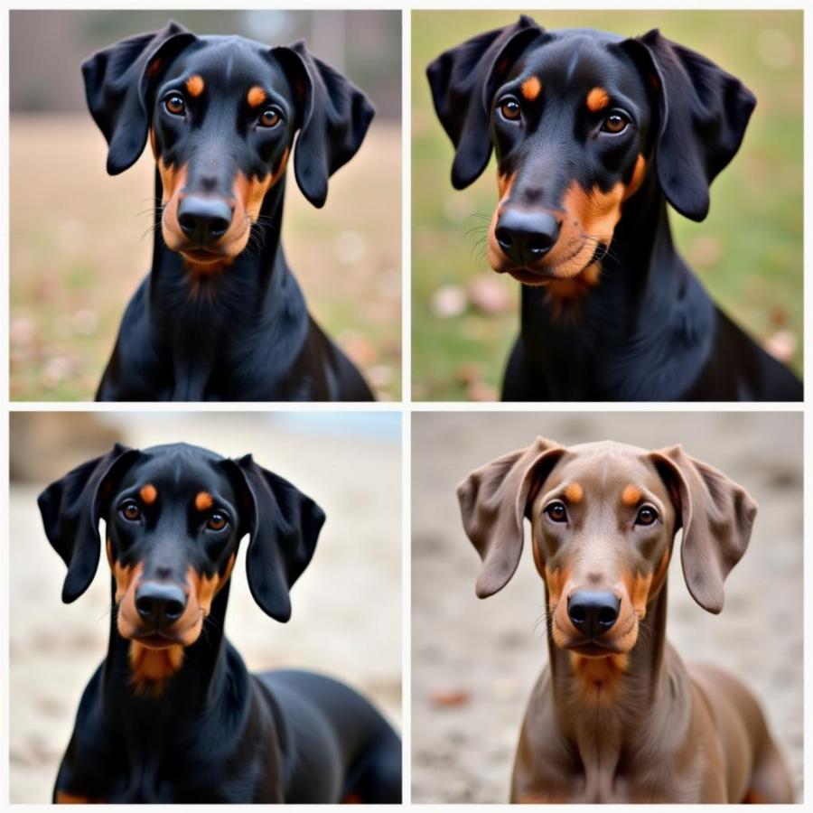 Doberman Pinscher Color Variations