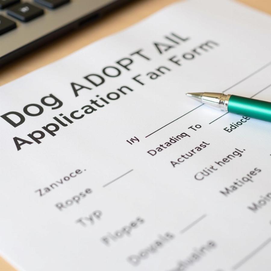 Mahoning County Dog Adoption Application