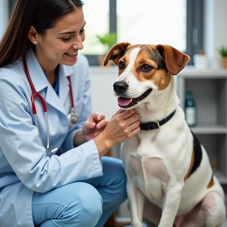 Dog at the Vet