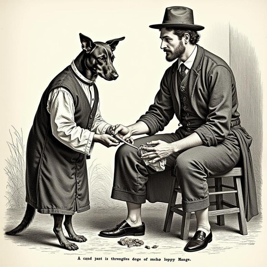 historical-depiction-of-dog-bite-treatment