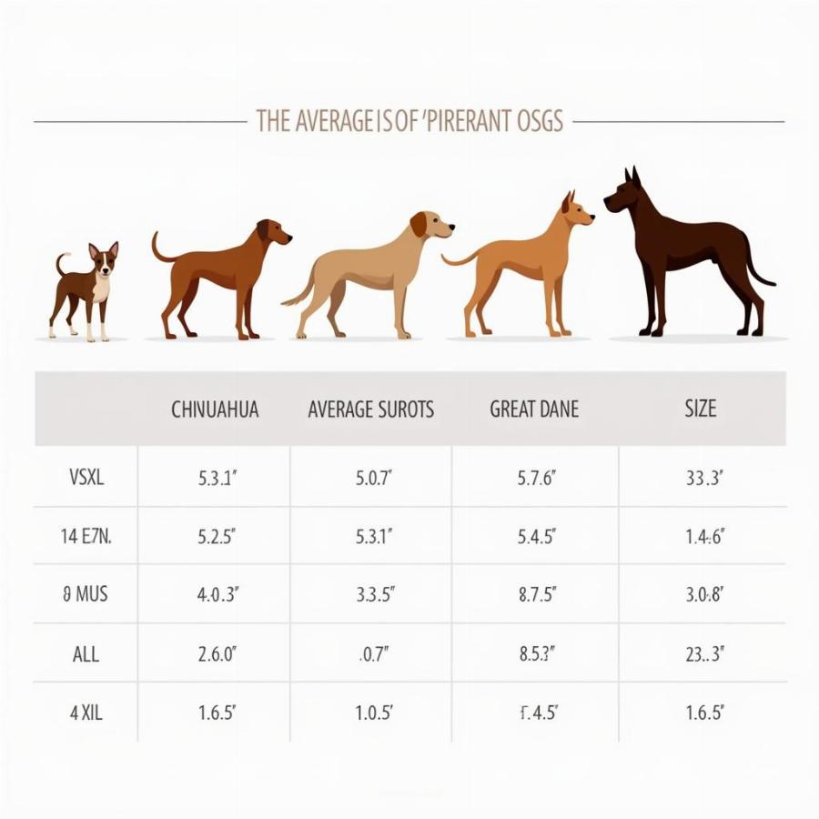 Dog Breed Size Comparison Chart