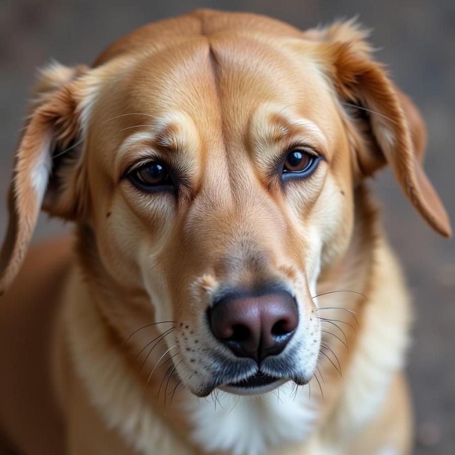 Dog Showing Dehydration Symptoms