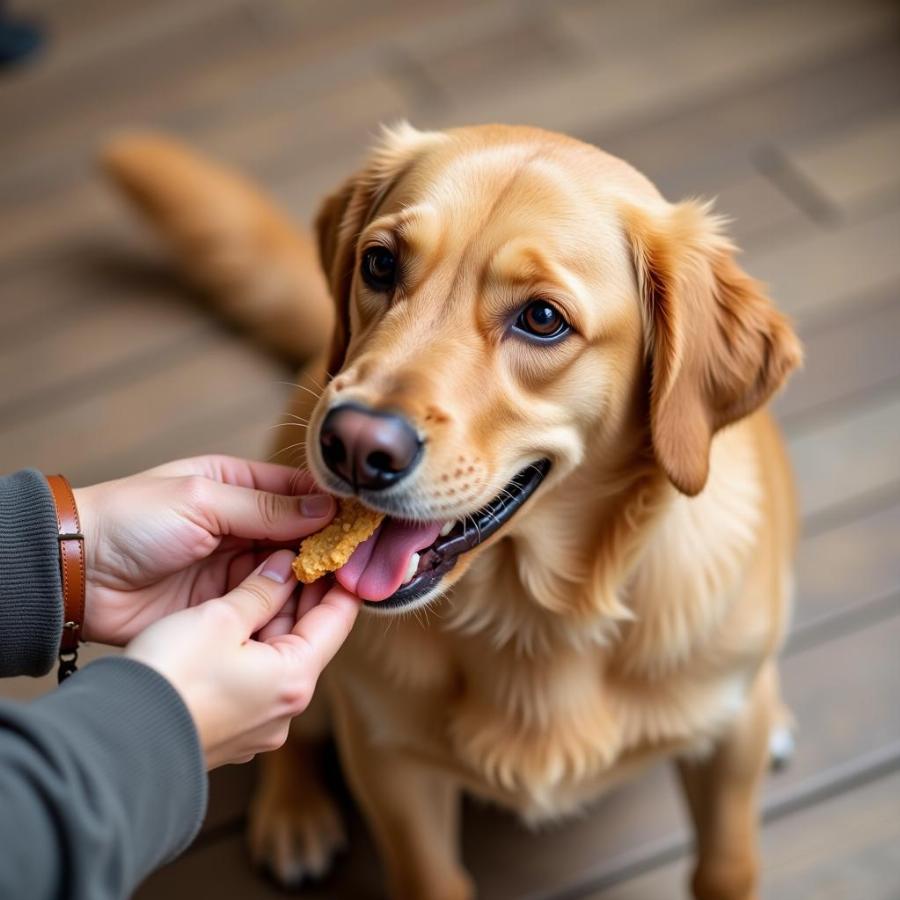 Dog Eating Treats