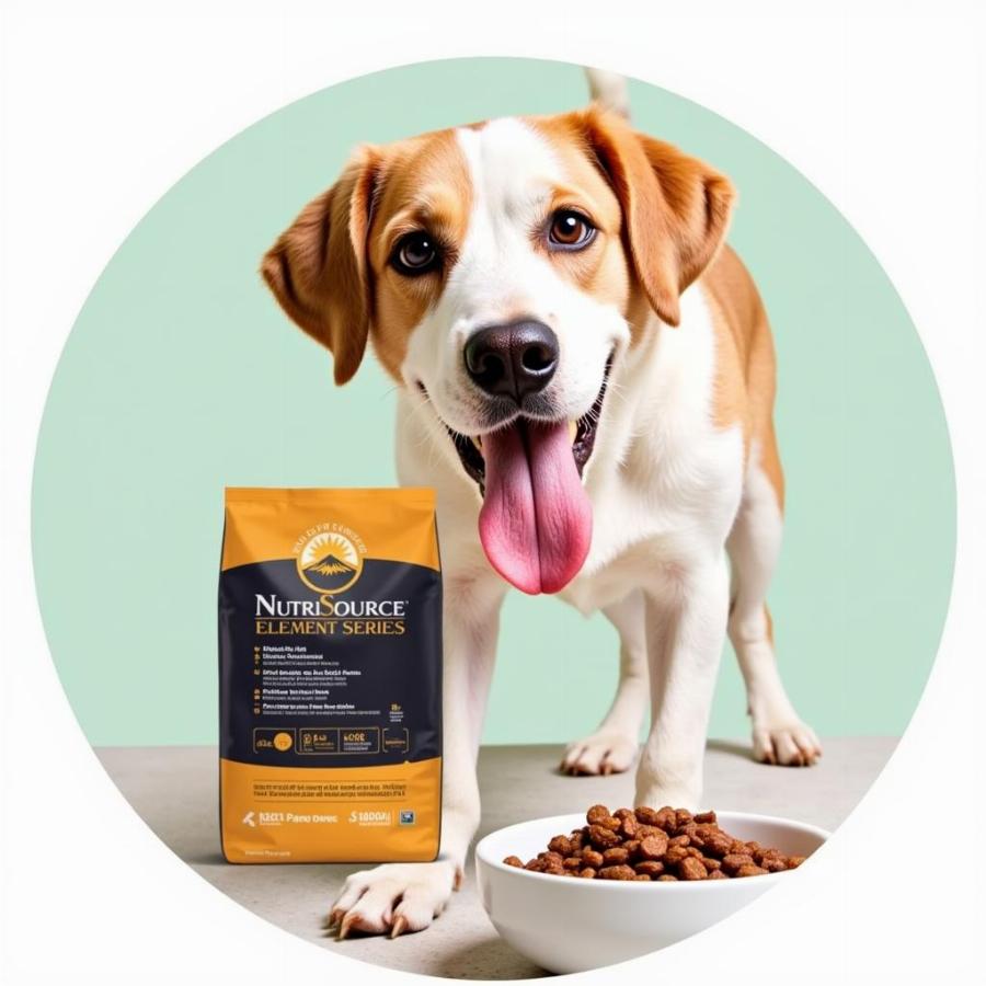 Dog Enjoying NutriSource Element Series Food