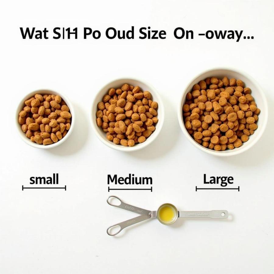 Comparing Different Dog Food Kibble Sizes