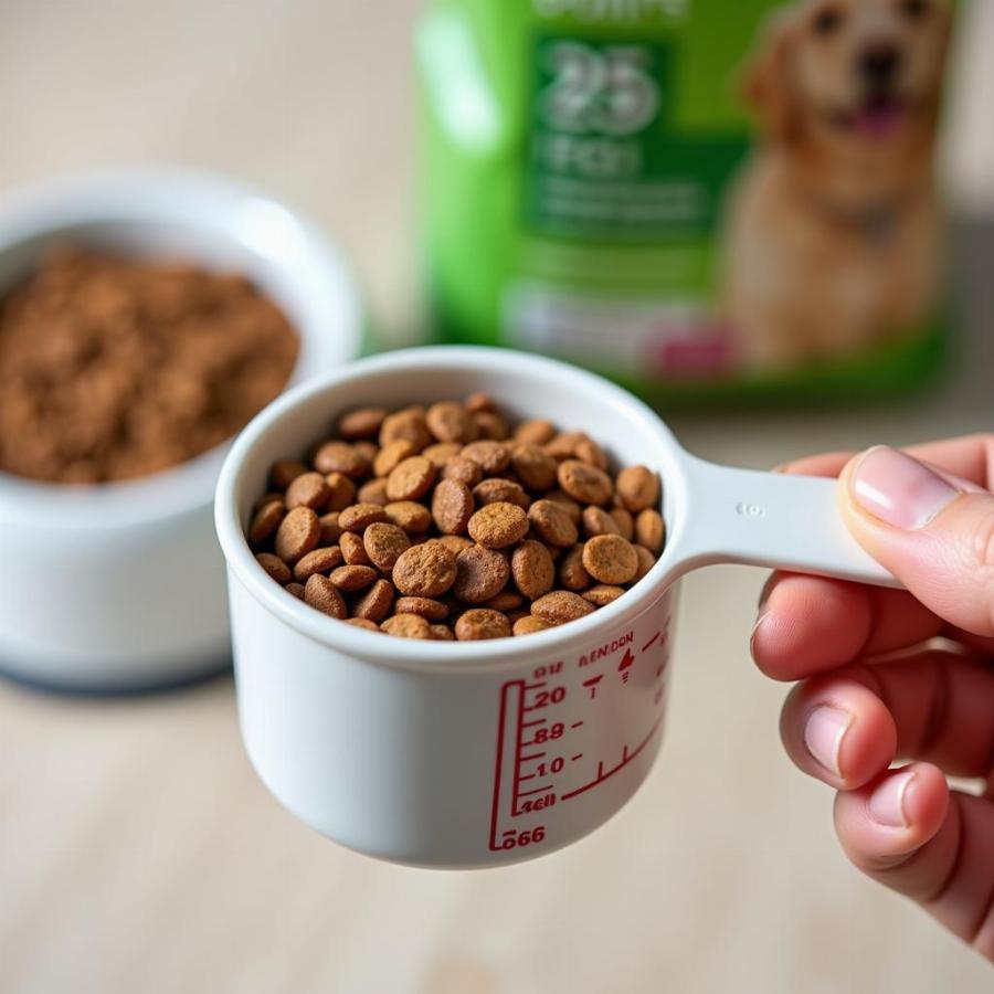 Measuring Dog Food