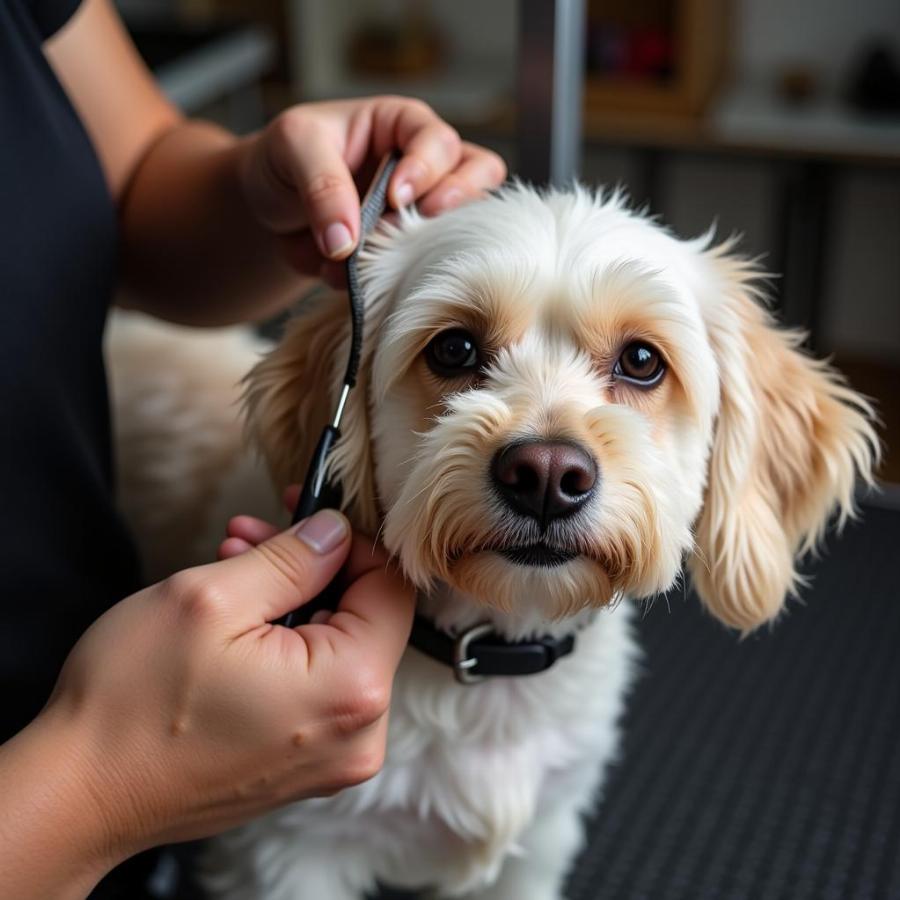 Grooming a Dog's Bangs