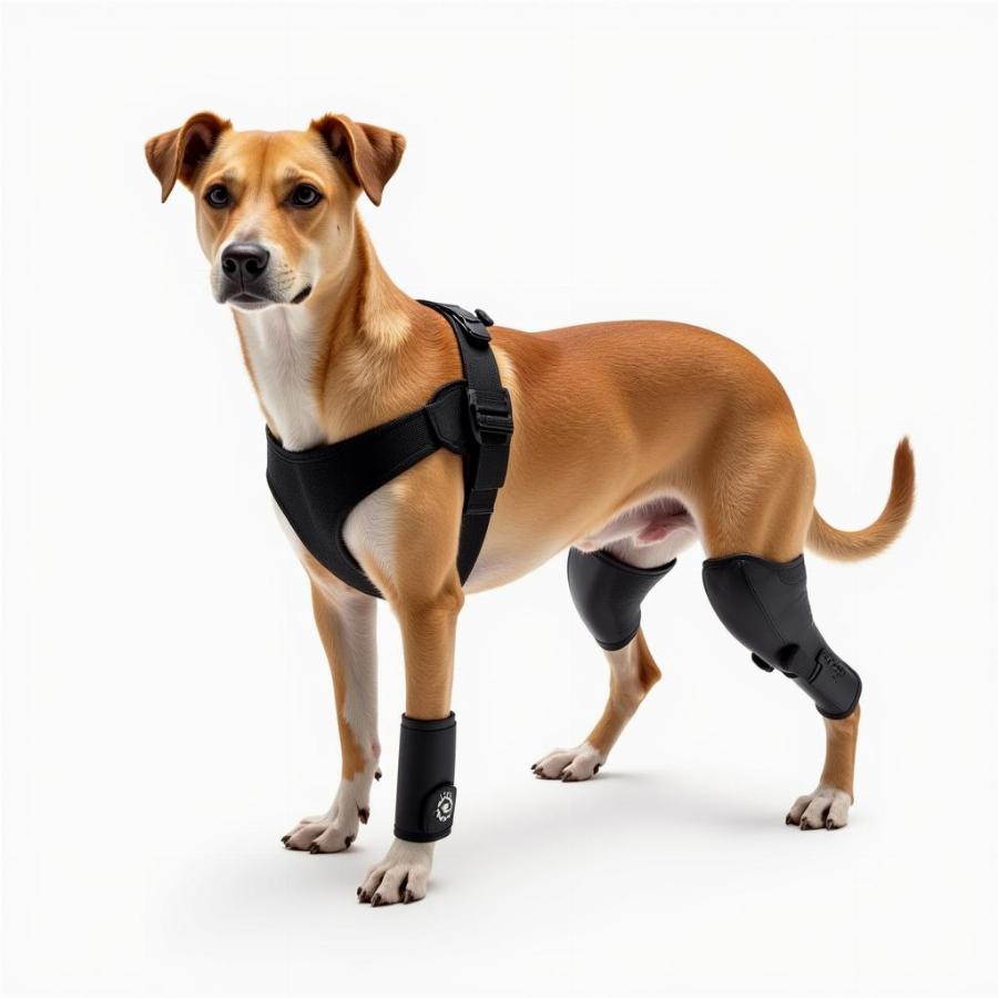 Dog Wearing a Hock Brace