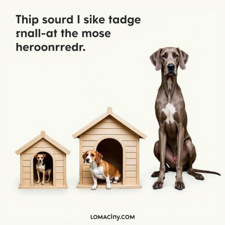 Dog House Size Comparison for Different Breeds