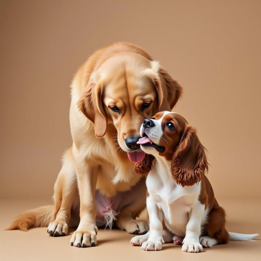 Dog Licking Another Dog's Vagina