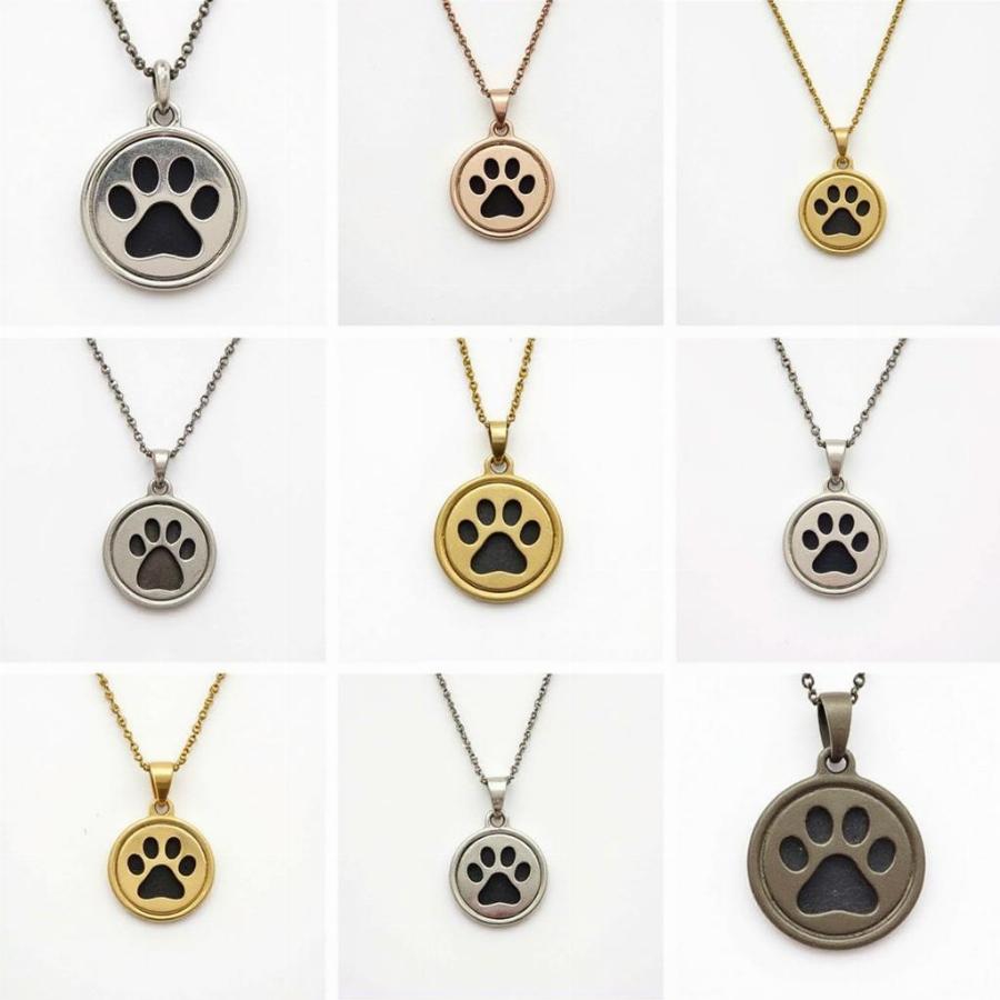 Dog Nose Print Necklace Styles