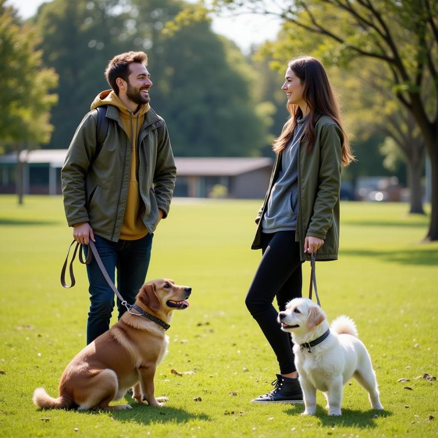 Friends at the Dog Park