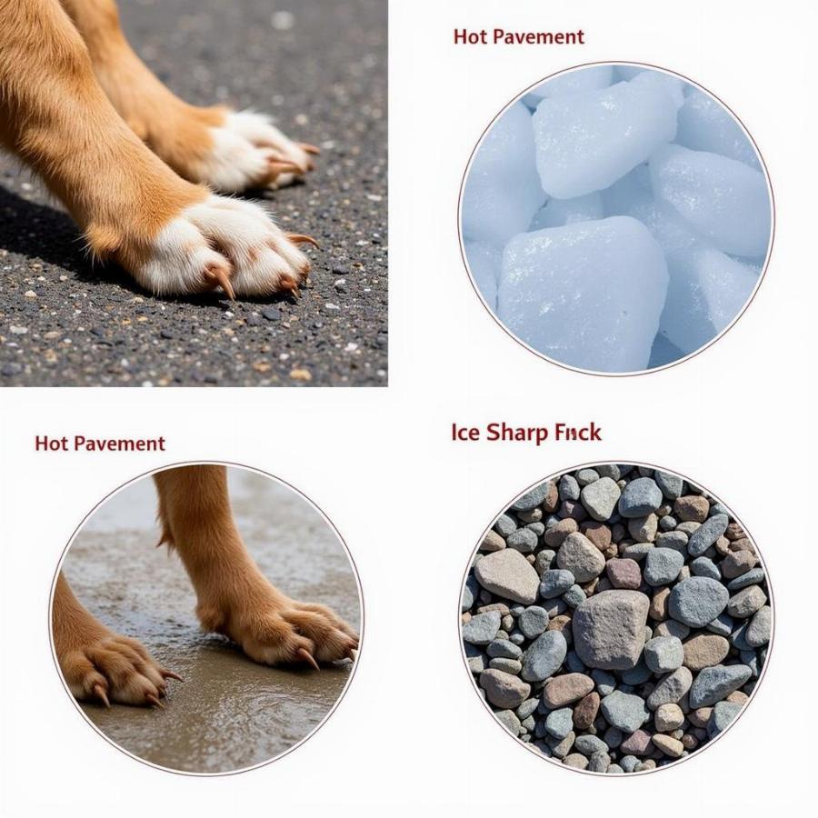 Dog Paw Hazards: Hot Pavement, Ice, and Sharp Rocks