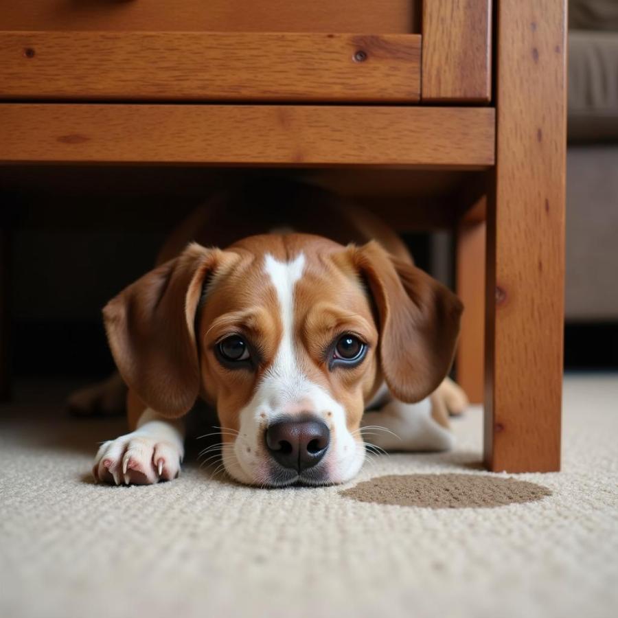 Dog Peeing on Carpet Due to Anxiety