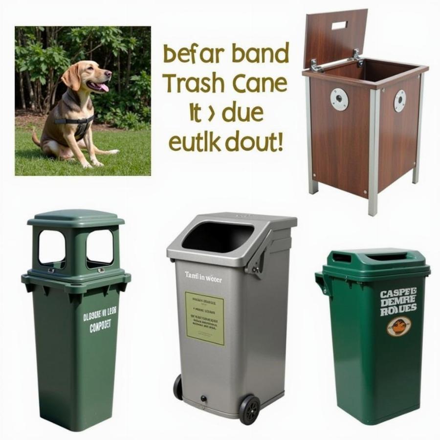 Types of Dog Poop Trash Cans