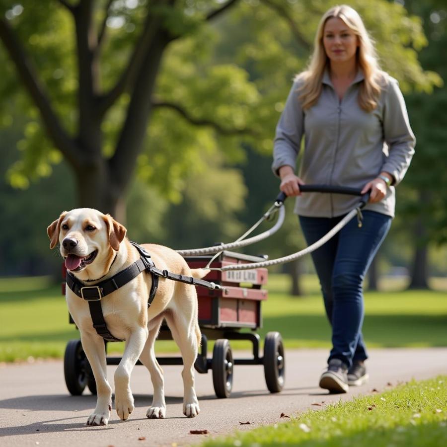 Dog and Owner Training for Wagon Pulling