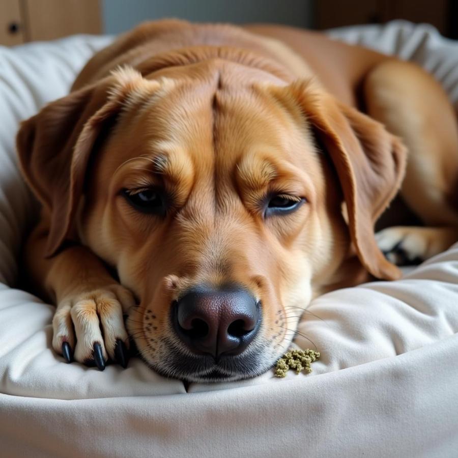 Dog Relaxed After Catnip