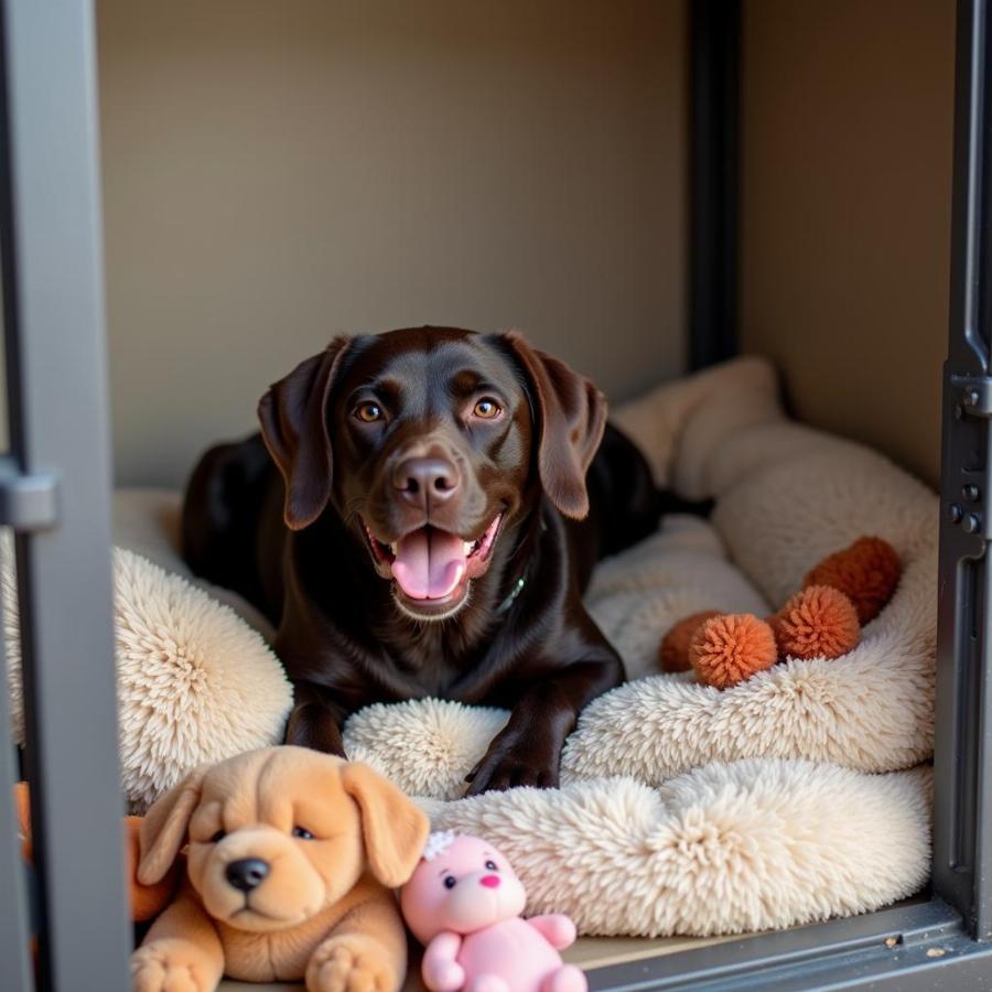 Dog Relaxing at Flagstaff Kennel